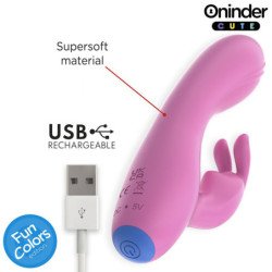 ONINDER CUTE - VIBRADOR CONEJITO DE AMOR PARA EL PUNTO G Y EL CLÍTORIS - APLICACIÓN GRATUITA MUNDIAL