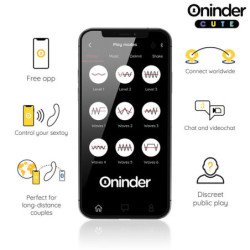 ONINDER CUTE - VIBRADOR DE PUNTO G LOVE BUDDY MASTER - APLICACIÓN GRATUITA MUNDIAL