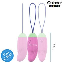 ONINDER CUTE - HUEVO DE SILICONA VIBRATORIO Y GIRATORIO DE 360° PARA UN PLACER AMOR - APLICACIÓN GLOBAL GRATUITA
