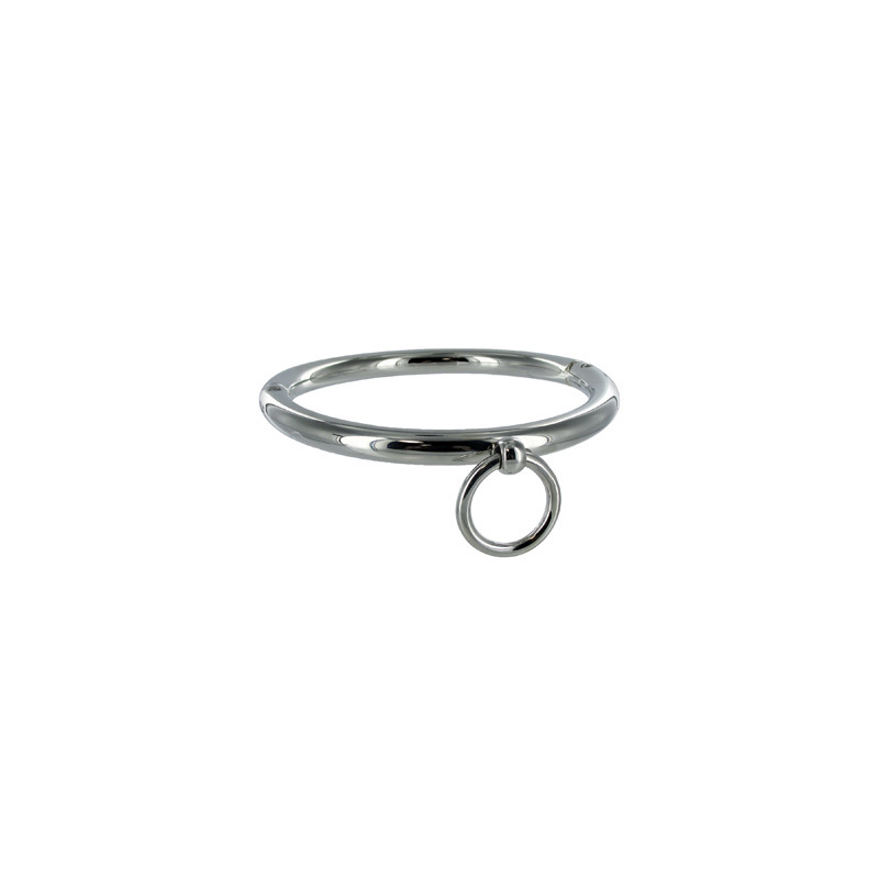 METAL HARD - COLLAR BDSM CON ANILLO 18CM