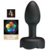 PRETTY LOVE - TAPÓN ANAL OLMAN CON LUZ LED NEGRO 8,8 CM
