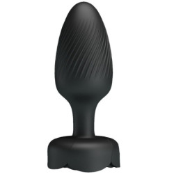 PRETTY LOVE - Tapón anal OSBORN con luz LED, negro, 9,8 cm