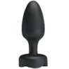 PRETTY LOVE - Tapón anal OSBORN con luz LED, negro, 9,8 cm