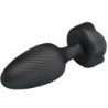PRETTY LOVE - Tapón anal OSBORN con luz LED, negro, 9,8 cm