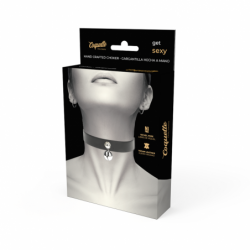 COQUETTE CHIC DESIRE - COLLAR DE CUERO VEGANO PARA MUJER CON SONAJERO