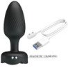 PRETTY LOVE - Tapón anal OSBORN con luz LED, negro, 9,8 cm