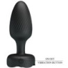 PRETTY LOVE - Tapón anal OSBORN con luz LED, negro, 9,8 cm