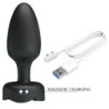 PRETTY LOVE - Tapón anal Varian con luz LED, negro, 10,8 cm