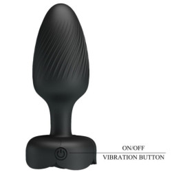 PRETTY LOVE - Tapón anal Varian con luz LED, negro, 10,8 cm