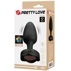 PRETTY LOVE - Tapón anal Varian con luz LED, negro, 10,8 cm