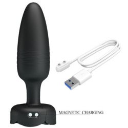 PRETTY LOVE - TAPÓN ANAL TARION CON LUZ LED NEGRO 12,5 CM