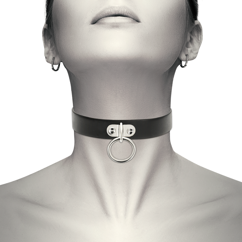 COQUETTE CHIC DESIRE - COLLAR DE CUERO VEGANO - ACCESORIO FETICHE PARA MUJER