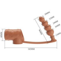 PRETTY LOVE - FUNDA PARA PENE CON TAPÓN ANAL NATURAL