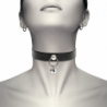 COQUETTE CHIC DESIRE - COLLAR DE CUERO VEGANO, ACCESORIO PARA MUJER, SONAJERO/ARRO