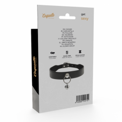 COQUETTE CHIC DESIRE - COLLAR DE CUERO VEGANO, ACCESORIO PARA MUJER, SONAJERO/ARRO