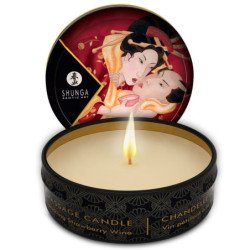 SHUNGA - MINI CARESS A LA LUZ DE LAS VELAS, VELAS DE MASAJE, 24 UNIDADES