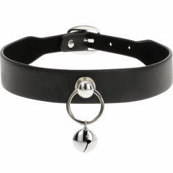 COQUETTE CHIC DESIRE - COLLAR DE CUERO VEGANO, ACCESORIO PARA MUJER, SONAJERO/ARRO