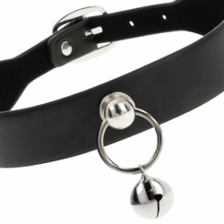 COQUETTE CHIC DESIRE - COLLAR DE CUERO VEGANO, ACCESORIO PARA MUJER, SONAJERO/ARRO