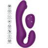 XOCOON - VIBRADOR SIN TIRANTES 2 EN 1 CON CONTROL REMOTO, COLOR MORADO