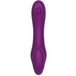 XOCOON - VIBRADOR SIN TIRANTES 2 EN 1 CON CONTROL REMOTO, COLOR MORADO