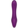 XOCOON - VIBRADOR SIN TIRANTES 2 EN 1 CON CONTROL REMOTO, COLOR MORADO
