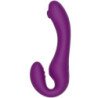 XOCOON - VIBRADOR SIN TIRANTES 2 EN 1 CON CONTROL REMOTO, COLOR MORADO