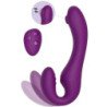 XOCOON - VIBRADOR SIN TIRANTES 2 EN 1 CON CONTROL REMOTO, COLOR MORADO