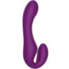 XOCOON - VIBRADOR SIN TIRANTES 2 EN 1 CON CONTROL REMOTO, COLOR MORADO