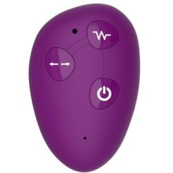 XOCOON - VIBRADOR SIN TIRANTES 2 EN 1 CON CONTROL REMOTO, COLOR MORADO