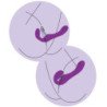 XOCOON - VIBRADOR SIN TIRANTES 2 EN 1 CON CONTROL REMOTO, COLOR MORADO