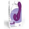 XOCOON - VIBRADOR SIN TIRANTES 2 EN 1 CON CONTROL REMOTO, COLOR MORADO