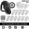 ADDICTED TOYS LOCKED - JAULA PARA PENE MINDNIGHT CELL TAMAÑO S