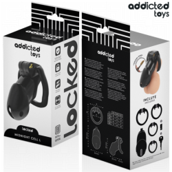 ADDICTED TOYS LOCKED - JAULA PARA PENE MINDNIGHT CELL TAMAÑO L