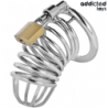 JUGUETES PARA ADICTOS BLOQUEADOS - JAULA DE METAL PARA PENE DE CELDA DE HIERRO 4 CM TAMAÑO S