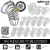 ADDICTED TOYS LOCKED - IRON CELL JAULA PARA PENE DE METAL 4 CM TALLA S