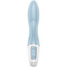 SATISFYER - CONEJO INFLABLE CON BOMBA DE AIRE 1 VIBRADOR AZUL