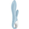SATISFYER - CONEJO INFLABLE CON BOMBA DE AIRE 1 VIBRADOR AZUL