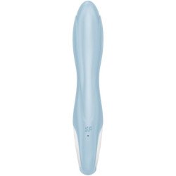 SATISFACTOR - CONEJO INFLABLE CON BOMBA DE AIRE 1 VIBRADOR AZUL