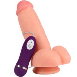 SHEQU - DILDO VIBRADOR ÁGUILA ROJA CON CONTROL REMOTO 17 CM