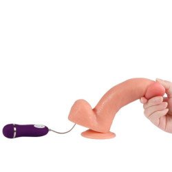 SHEQU - DILDO VIBRADOR ADAM CON CONTROL REMOTO 21 CM