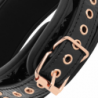 BEGME - EDICIÓN NEGRA, COLLAR DE PIEL VEGANA PREMIUM CON FORRO DE NEOPRENO