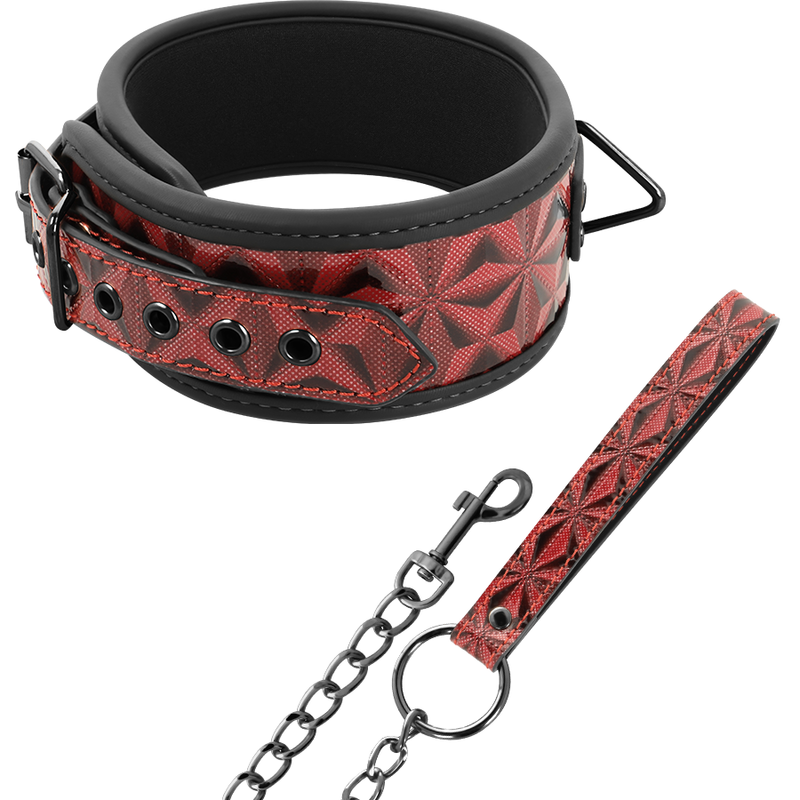 BEGME - EDICIÓN ROJA, COLLAR DE PIEL VEGANA PREMIUM CON FORRO DE NEOPRENO