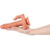 SHEQU - DILDO JULIAN Y ESTIMULADOR DE CLÍTORIS CON VIBRACIÓN Y CONTROL REMOTO 16 CM