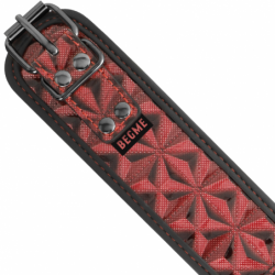 BEGME - EDICIÓN ROJA, COLLAR DE PIEL VEGANA PREMIUM CON FORRO DE NEOPRENO