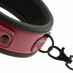 CUARTO OSCURO DE SUMISIÓN FETICHE - COLLAR DE CADENA CON FORRO DE NEOPRENO