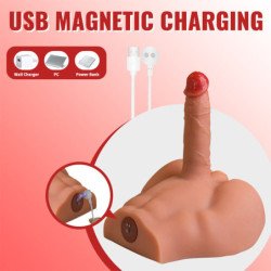 XISE - PEEL DILDO ASS MASTURBADOR DILDO REALÍSTICO POSICIÓN FRONTAL CON THRUSTING 17,5 CM