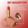 XISE - PEEL DILDO ASS MASTURBADOR DILDO REALÍSTICO POSICIÓN FRONTAL CON THRUSTING 17,5 CM