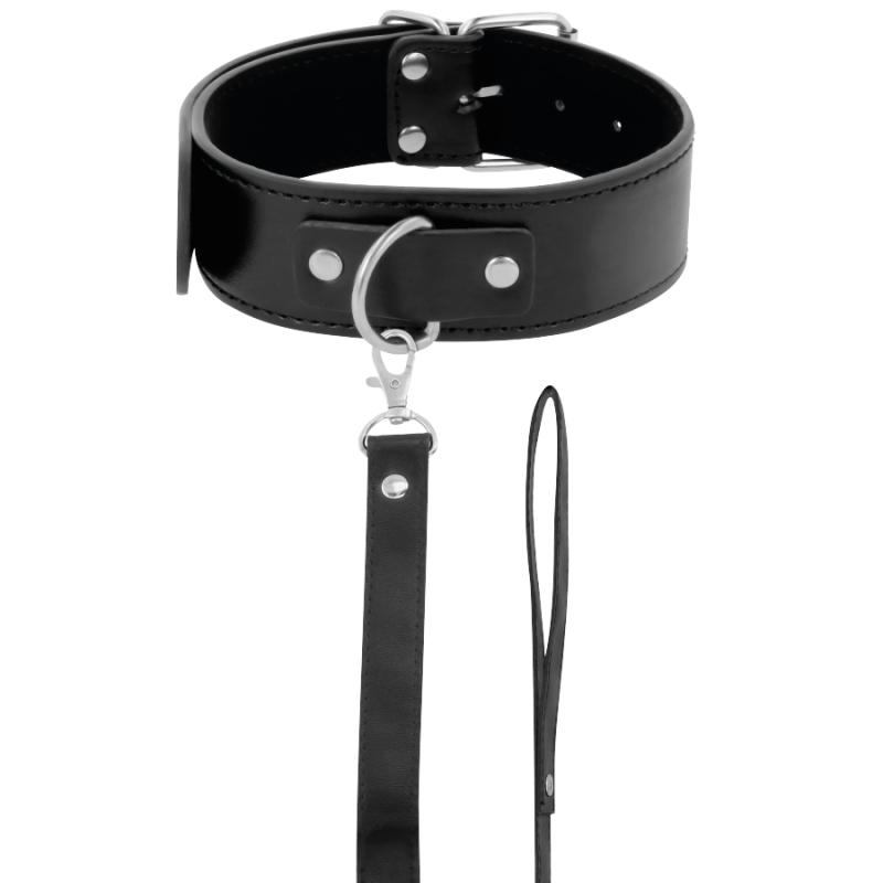 OSCURIDAD - COLLAR POSTURAL CON CADENA DE CUERO