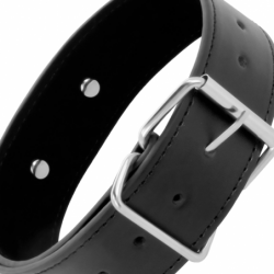 OSCURIDAD - COLLAR POSTURAL CON CADENA DE CUERO