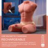 XISE - JASON HALF BODY TORSO REALÍSTICO MASCULINO CON THRUSTING Y VIBRACIÓN 55 CM